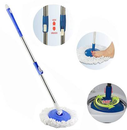 Gentle e kart ® 1-Refill Mop Stick with Refill Suitable for All Buckets Mop Head and Rod