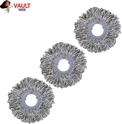 VAULT BHARAT Premium Quality Mop Refill Only Pack of 3| Pochha Refill