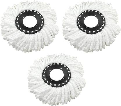 Yogini Greens 360 Spin Microfiber Mop Head Refills Only (Standard Size) (Pack of 3) Refill