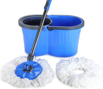 WAYMORE SmartBuy 360 FLOOR CLEANING COMES WITH 2 MICROFIBER REFILL AND MOP STICK String Mop