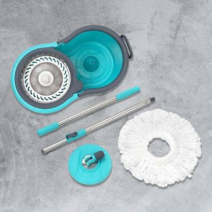 PPA Quick Spin Mop With Steel Spin,Floor Cleaning Mop with Bucket Mop, Mop Set