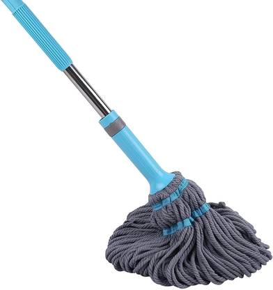 Flipkart SmartBuy Microfiber Twist Mop for Floor Cleaning Microfiber Twist mop Stick(Set of 1) Flat Mop