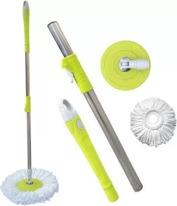 SatyaTech Satya Tech Mop 360 Degree Expandable Stainless Steel Stick Rod for Home Cleaning Wet & Dry Mop