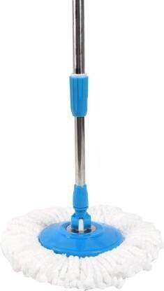 Saviraj SWAMI 360 Degree Mop Full Stick Head Stainless Steel Rod with 1 Refill Mop Set