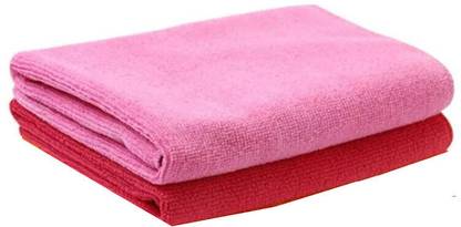 Upkaranwale Microfiber Cloth 20x20 cm Lint Free Multipurpose Cloths for Cleaning 2 Pcs Wipes