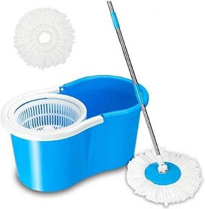 SPINERA 360 DEGREE EASY FLOOR CLEANING MOP WITH BUCKET AND 2 REFILL Mop Set