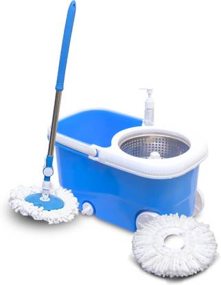 radhvi 360 Cleaning Spin Mop Bucket Set for Floor Cleaning Blue Mop Set