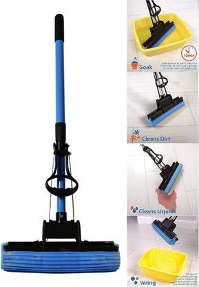 arther Super Absorbent PVA Sponge Mop, Self-Wringing Action for Floor Cleaning Sponge Mop