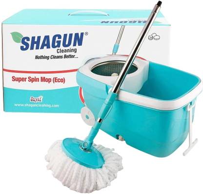 SHAGUN Bucket Mop With Long Handle For Multipurpose Use /Tiles /Floor /Kitchen Mop Set Mop Set