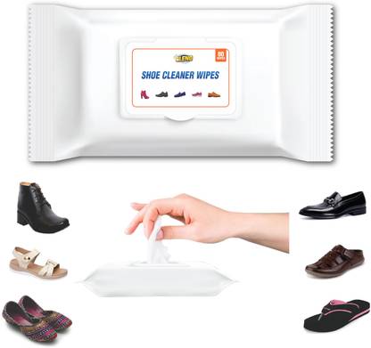 CLENO Shoe Cleaner Wet Wipes For Shoes/Loafers/Sandals/Slippers- 80 Wipes
