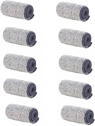 Flipkart SmartBuy Two Way Lock Mop cloth For Small Bucket Mop( 32CM X 12CM, Pack of 10 Mop Cloth) Refill