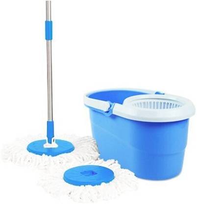 A To Z Sales Magic Spin Mop 360Â° 2 refills Mop Set