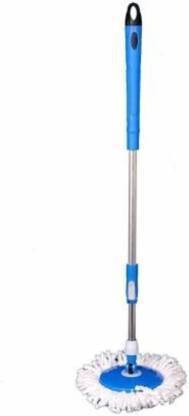 Yogini Greens Mop Spin 360 Degree Rotating Stainless Steel Stick Rod with 1 Refill Mop Mop Rod