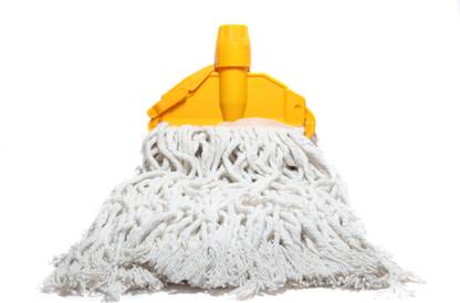 GLISSOR Floor Broom Natural Soft Long Flat Mop Wet & Dry Mop
