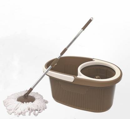 Randal Floor Cleaning Mop with Bucket & Easy Wheels with 2 Microfiber Refills Mop Set