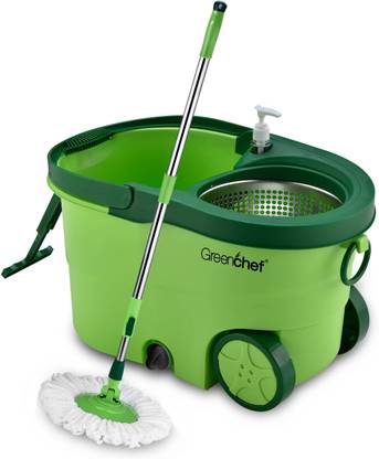 Greenchef Spin mop set 360 degree stainless steel spinner Mop Set