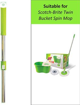 Scotch-Brite Scotch-Brite 2-in-1 Spin Mop Handle || Pack of 2 Mop Set