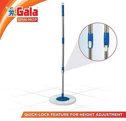 GALA Spin Mop Extendable Handle/Stick Rod Only, Blue Mop Rod