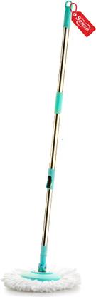 Max Senso Premium Steel Mop Stick , 360 degree movement mop bucket , mop floor cleaner Mop Set