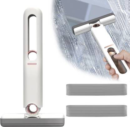 Shivarth Mini Mop Cleaning Dry & Wet Duster Hands Free Size Vents Window Desktop Wet & Dry Mop