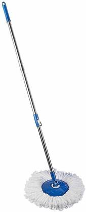 Lariox Floor Cleaning Spin Mop Stick with Extendable Handle/Rod and Microfiber Refill Mop Head