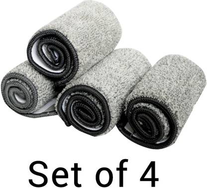 Upkaranwale Two Way Lock Mop cloth For Small Bucket Mop ( Pack of 4 Mop Cloth, 32CM X 12CM) Wipes
