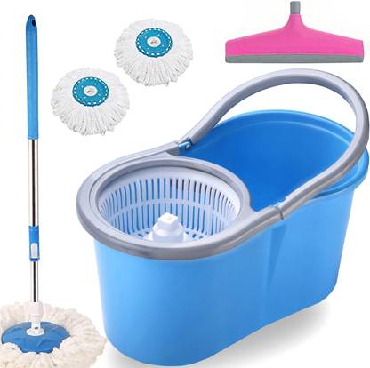 THUNDER FIT START FRESH Blue Classic Spin Mop Bucket Set -XZZ Mop Set