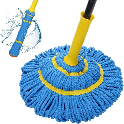 KDTRAEDERS Self-Wringing Twist Mops for Floor Cleaning Mop Set