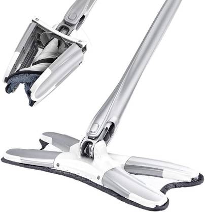 Flipkart SmartBuy X Shaped Wet & Dry Adjustable Twist Floor Cleaning Mop Long Handle(Set of 1) Wet & Dry Mop