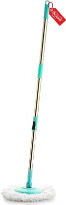 Max Senso Premium Steel Mop Stick , 360 degree movement mop bucket , mop floor cleaner Mop Set