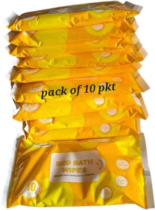 PREQURE Swacch Bed Bath Wipes 10 PACKET OF10 Wipes