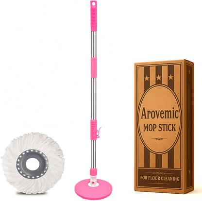 arovemic Heavy Duty Mop Stick | Rotating Head | Easy for Daily Cleaning String Mop