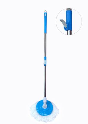 MTMAHAVIRTRADER Spin Mop Stick Rod Only Without Bucket with 1 Microfiber Refill - Blue) Mop Rod