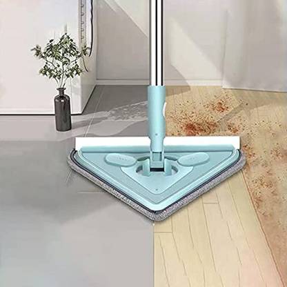 kingbell 2 In 1 Extendable Triangle Mop Retractable Cleaning Mop Brush Viper Cleaning Mop Dust Mop