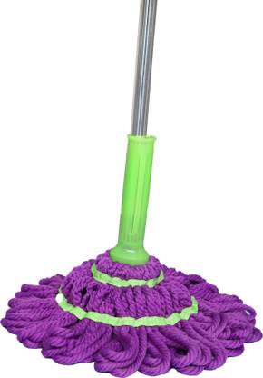 SWABBER Easy Life Spin 360 Degree Weightless Mop Stick (Weight 300 grams only) Mop Set