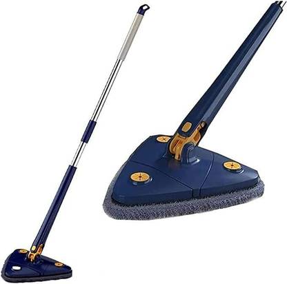 DHARA ENTERPRISE 360 Degree Rotatable Multifunctional Triangle Mop Mop Rod