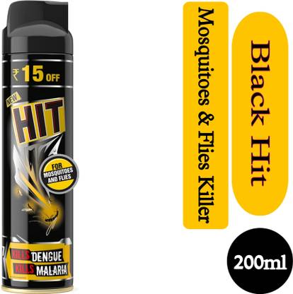 हिट Black Mosquito & Fly Killer Spray @# 200ml 1 मॉस्क्वीटो कॉइल