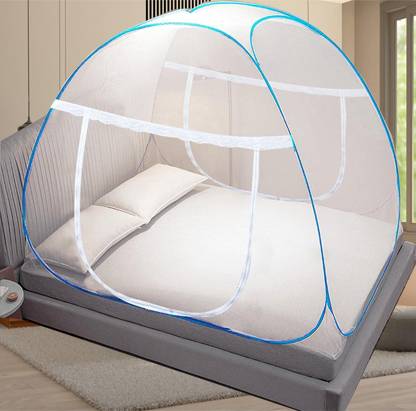 KHANJAN FASHION HUB Polyester Kids Washable WHITE machhardani double bed mosquito net for single bed machardani for baby ma Mosquito Net