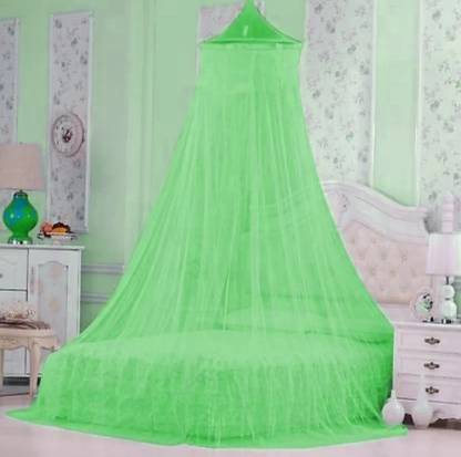 RAKHADU COLLECTION Polyester Adults Washable Polyster Round Canopy Mosquito Net Mosquito Net
