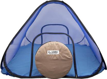 AL-UQBA Foldable Premium Polyester Adult King Size With 190×210×120 Polyester Washable Adults Mosquito Net