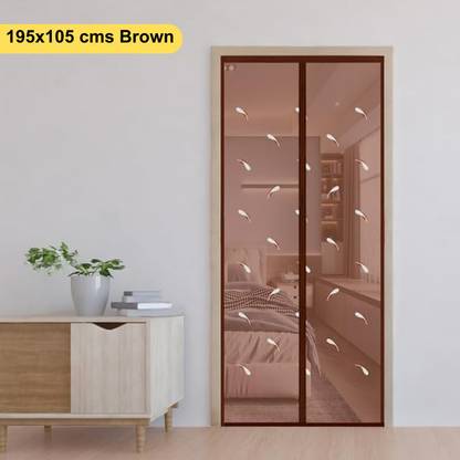 Classic Mosquito Net Polyester Adults Washable Feather Style Self-Closing Magnetic Door Mosquito Net
