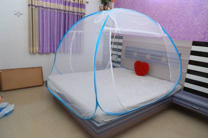 Amprar Polyester Adults Washable Mosquito Net, Polyester Foldable King Size Bed,Double Bed,Queen Size Mosquito Net