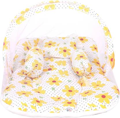 amaar praan Cotton Infants Washable APBC102_YELLOW Mosquito Net
