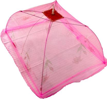 TWINKLE CARE Polyester Infants Washable 4-Part Foldable Printed Baby Mosquito Net | Portable & Breathable Net Mosquito Net