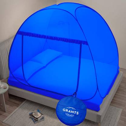 Grants Polyester Adults Washable Double and King size bed Tent 6x6 6.5x6.5 7x7 ft Mosquito Net