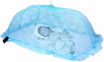 ZIMBLE Fibre Kids Washable Kids Umbrella Style Foldable Baby Mosquito Net for 0 to 2 Years Mosquito Net