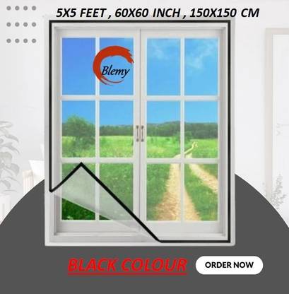 BLEMY HDPE - High Density Poly Ethylene Adults Washable 5X5 BLACK -fsns107 Mosquito Net