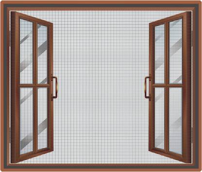 WNE Jaliwale 120 cm (4 ft) पॉलिएस्टर खिड़की पर्दा एक पर्दा