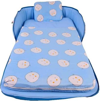 Funtus Cotton Infants New Born Baby Care Essential Bedding Set Combo Mosquito Net