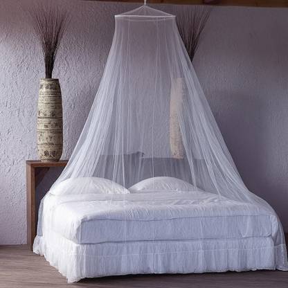 Neruti Enterprise Double bed ( Round ) Polyester Washable Adults Mosquito Net